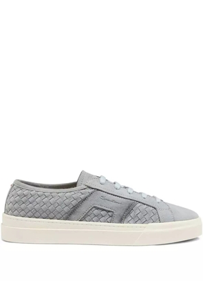 Santoni leather sneakers - Grey