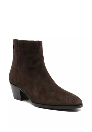 Evaluna 50mm suede zip-fastening ankle boots - Brown