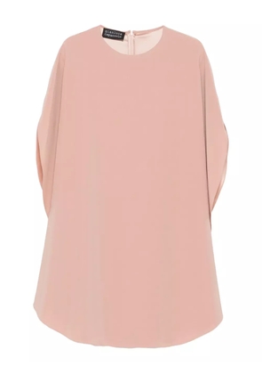 Gianluca Capannolo crew-neck split-sleeve midi dress - Neutrals