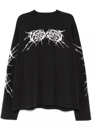 VETEMENTS graphic-print T-shirt - Black