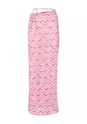 Missoni zigzag-pattern skirt - White
