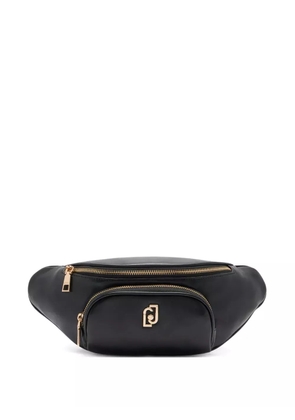 LIU JO medium logo-plaque zip-fastening belt bag - Black