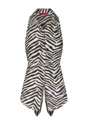 Simon Miller Loch sleeveless button-up top - Black