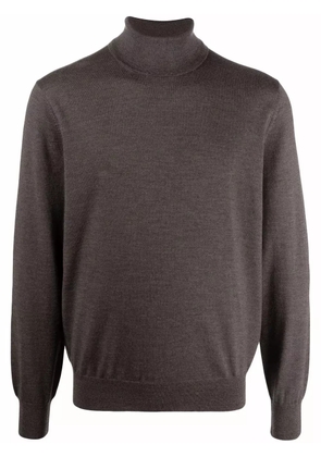 D4.0 roll neck knitted jumper - Brown