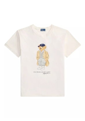 Polo Ralph Lauren bear-graphic cotton T-shirt - White