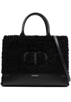 TWINSET logo-print tote bag - Black
