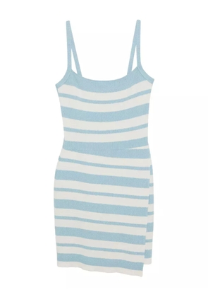 Simkhai Suvi stripe knit mini dress - Blue