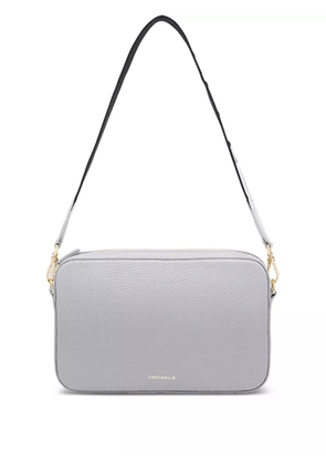 Coccinelle small Tebe zip-top leather shoulder bag - White