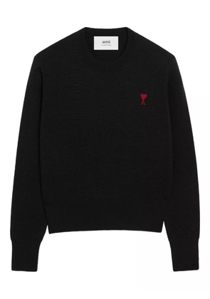 AMI Paris Ami De Coeur wool crew-neck sweater - Black