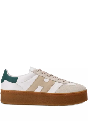 Hogan Cool platform leather low-top sneakers - Neutrals
