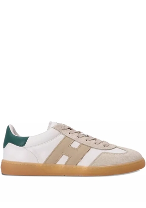 Hogan panelled leather sneakers - White