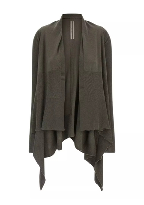 Rick Owens ribbed wrap cardigan - Green