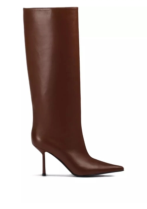 Le Silla 80mm Bella pointed-toe knee-high boots - Brown