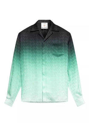 Casablanca gradient pattern silk shirt - Green