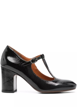 Chie Mihara 80mm Madam patent leather T-bar pumps - Black