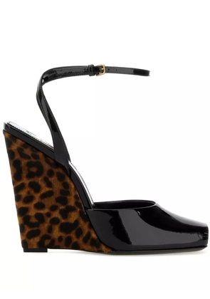 Saint Laurent 110mm La Scandale sandals - Black