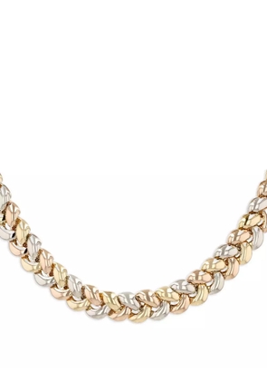 Poiray tri-gold Tresse necklace