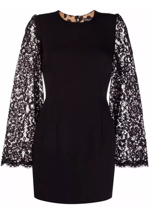 Dolce & Gabbana lace sleeves dress - Black