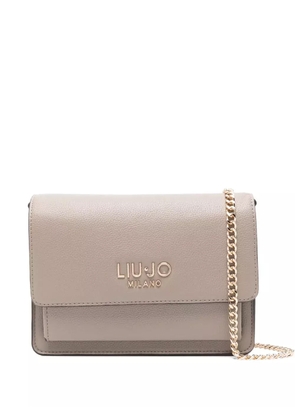 LIU JO logo-plaque chain cross-body bag - Grey