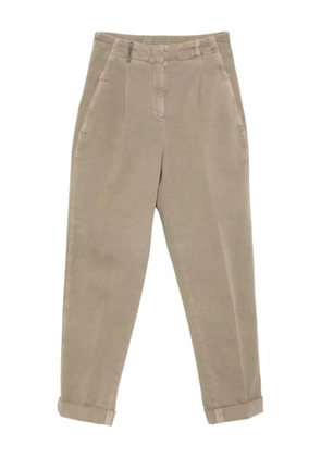 Peserico pleated cuffed trousers - Green