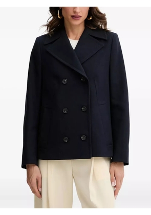 BOSS double-breasted coat - Blue