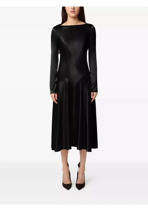 Nina Ricci satin midi dress - U9000 BLACK