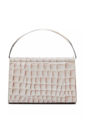 Cartier crocodile-effect leather handbag - Neutrals