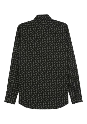Karl Lagerfeld patterned cotton shirt - Black