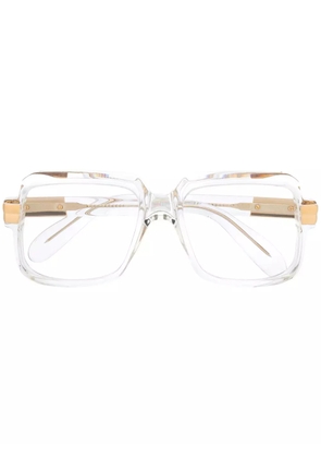 Cazal oversized square glasses - White