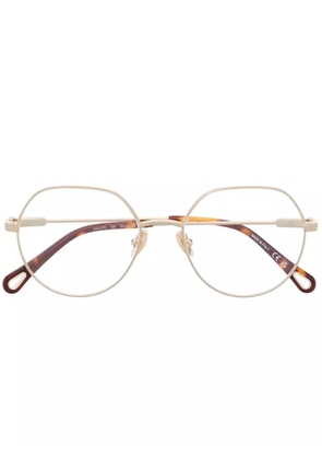 Chloé Eyewear Benjamine round-frame glasses - Gold