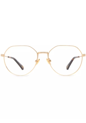 Chloé Eyewear geometric-frame glasses - Gold