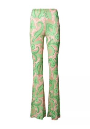 ETRO paisley flared trousers - Green