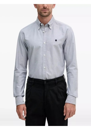 BOSS oxford-cloth logo shirt - Blue