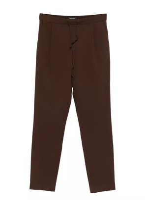 Fabiana Filippi pleated drawstring straight trousers - Brown