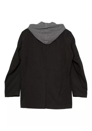 Maison MIHARA YASUHIRO hooded layered jacket - Black