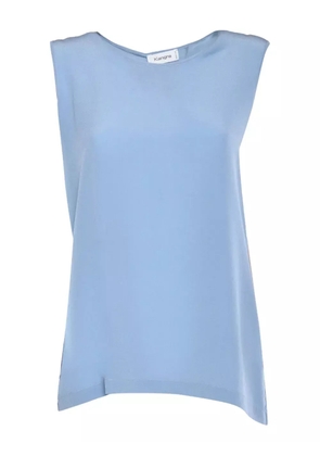 Kangra silk-crepe top - Blue