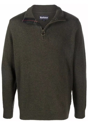 Barbour zip-up wool jumper - Green