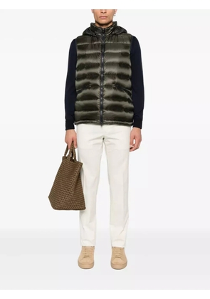 Herno hooded quilted gilet - Green