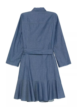 Akris Punto panelled mini dress - Blue