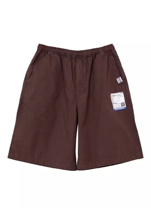 in･stru(men-tal). elastic-waist shorts - Brown