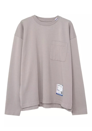 in･stru(men-tal). pocket long-sleeve T-shirt - Grey