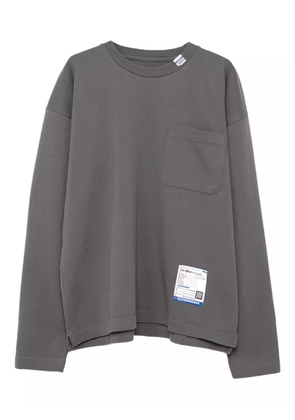 in･stru(men-tal). breast-pocket long-sleeve T-shirt - Grey