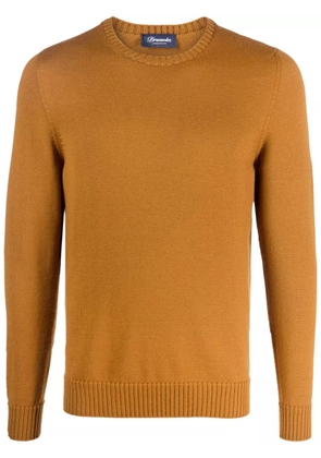 Drumohr crew-neck merino jumper - Orange