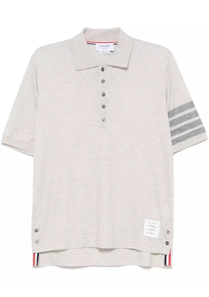 Thom Browne 4-Bar wool polo shirt - Grey