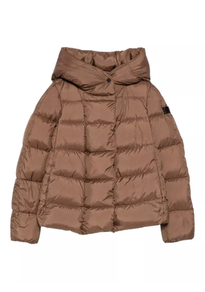 Peuterey quilted hooded jacket - Brown