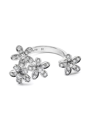 Van Cleef & Arpels Vintage 18K white gold Socrate Between the Finger diamond ring - Silver