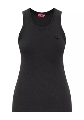 Diesel T-Anky logo-plaque ribbed tank top - Black
