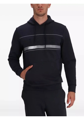 BOSS logo-band hooded sweatshirt - Black