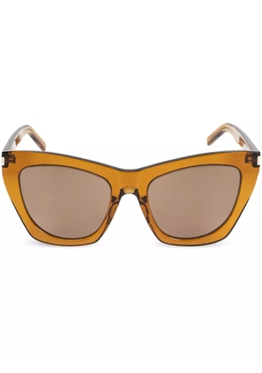 Saint Laurent Eyewear SL 214 Kate cat eye-frame sunglasses - Brown