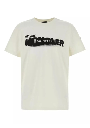 Moncler spray-print cotton T-shirt - Neutrals
